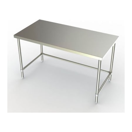 Aero Aero Manufacturing Company 304 Series 16 Ga Stainless Steel Workbench, 48"W x 30"D x 22-34"H 3TSX-3048-ADJ